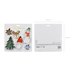 Формочки для печенья Party Deco "Рождество", 6 шт